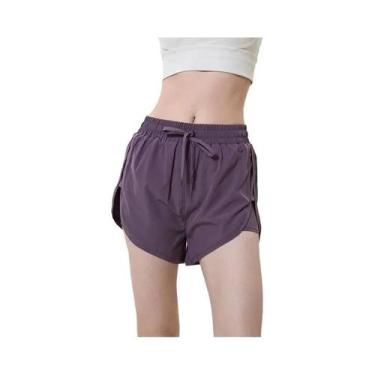 Imagem de Shorts Esportivos Femininos De Cintura Alta De Secagem Rápida Para Ver