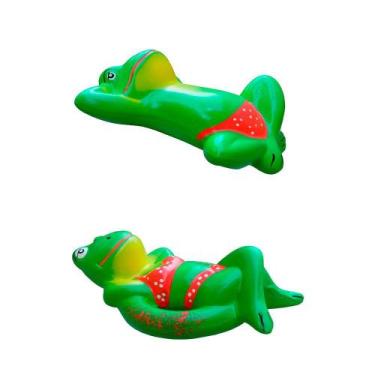 Imagem de Casal Sapo de Sunga e Sapa de Biquíni em Cerâmica de Jardim - VihLuz D