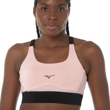 Imagem de Top de Corrida Feminino Mizuno High, Rosa, M