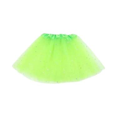 Imagem de Saia Tutu Curta De Tule Com 3 Camadas Para Meninas, Fantasia De Dança 