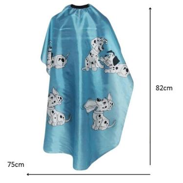 Imagem de Capa De Corte Infantil Profissional Cabeleireiro Dalmatas 82x75 - Lux 