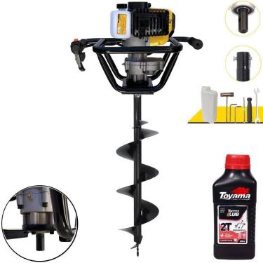 Imagem de Perfurador de Solo a Gasolina PSL517 51,7CC 1,8HP com Broca 80x20CM e Óleo 2T Lynus