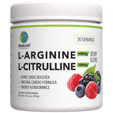Imagem de Mistura de bebidas suplementares BlueEarth L-Arginina 5000 mg L-Citrulina-Unissex