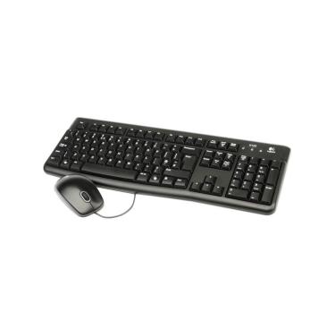 Imagem de Teclado E Mouse Logitech Mk120 Usb Preto Com Fio