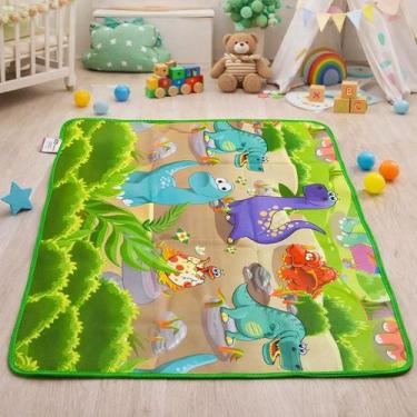 Imagem de Tapete Térmico Infantil 90cm x 1,20m Divertido Colorido - Florenza Enx