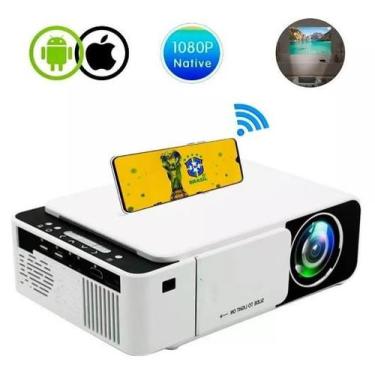 Imagem de Projetor De Led Retroprojetor Imagem De Cinema Hdmi Usb Wifi Cor Branc