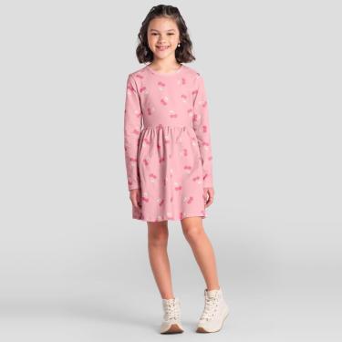 Imagem de Vestido infantil menina em cotton Brandili-Feminino