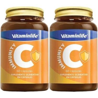 Imagem de Kit 2X Immunity C Própolis + Vitamina C+Zinco+ Vitamina D - 60 Cápsulas - VitaminLife-Masculino