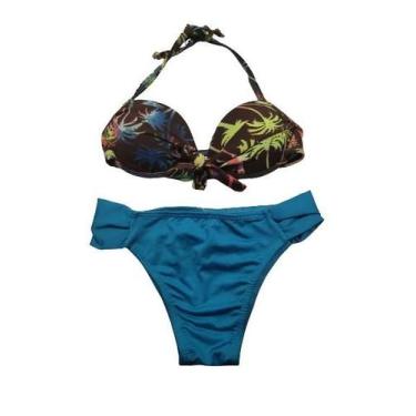 Imagem de Biquini Infantil Coqueiros - Fioresbella, Azul, 8