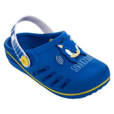 Imagem de Chinelo Babuche Infantil Menino Sonic Speed Grendene Kids 22594, 30, A