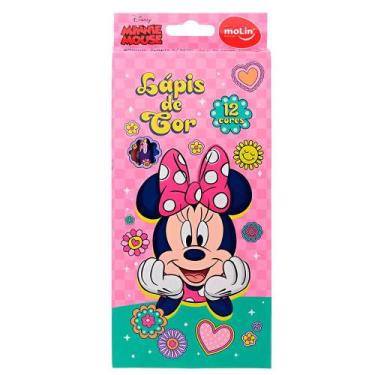 Imagem de Lápis de Cor Sextavado 12 Cores Molin - Minnie Mouse 3