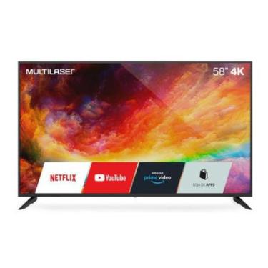 Imagem de Tela 58" uhd 4k smart c wifi integrado - Multilaser