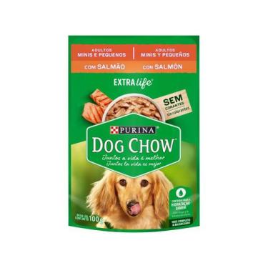 Imagem de Ração Úmida para Cachorro Adulto Sachê Dog Chow - ExtraLife Salmão 100