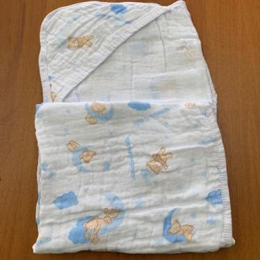 Imagem de Toalha soft bebê menino 85x85 cm - Minasrey, ursinho