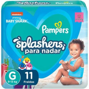 Imagem de Fraldas descartáveis pampers splashers piscina g c/11 und