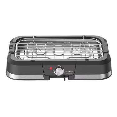 Imagem de Churrasqueira Elétrica Britânia BCQ40 com Seletor de Temperatura e Revestimento Antiaderente – Preta e Inox