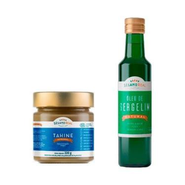 Imagem de Kit Tahine Integral 220g e Óleo de Gergelim 250ml Sésamo Real