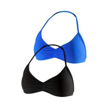 Imagem de Top Esportivo Feminino Acolchoado Com Costas Abertas, Tipo Halter, Par