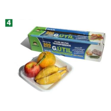Imagem de Plastico Filme Pvc Trilho Cortante Cozinha 45cmx300metros  Kit 2un - G
