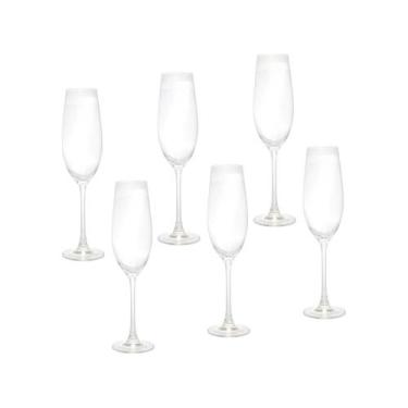 Imagem de Conjunto 6 taças Cristal P/ Champanhe Columba  260ml - Bohemia