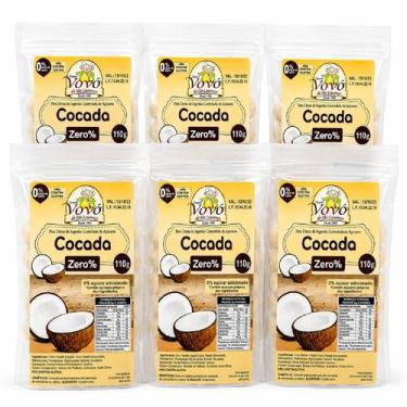 Imagem de Kit 6 Cocadinhas Tabletinho Zero Ad. Açúcar VOVÓ 110g - Doces Vovó De 
