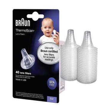 Imagem de Filtros de lente Braun ThermoScan descartáveis transparentes, 40 unida