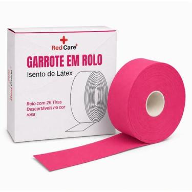 Imagem de Garrote Descartável 45cm Rosa Supermedy Coleta De Sangue Rosa