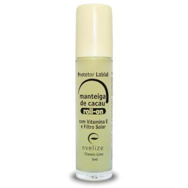 Imagem de Manteiga De Cacau Labial Rollon 5ml Com Vitamina E  EVELIZE