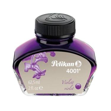 Imagem de Vidro de Tinta para Caneta Tinteiro Pelikan 4001 62,5ml Cor:Violeta