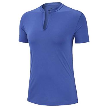 Imagem de NIKE Dri Fit Shortsleeves Open Placket OLC Golf Polo 2019 Women Rush Violet Small