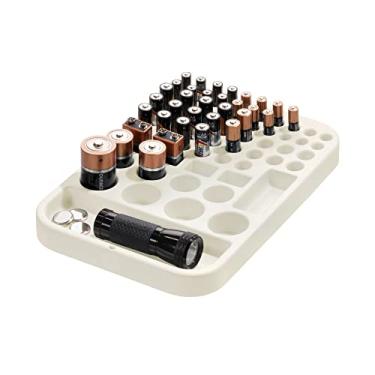 Imagem de iDesign Organizador de plástico reciclado dividido, inserção de bateria