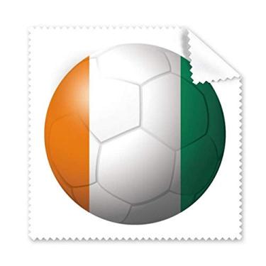 Imagem de Coate D'Ivoire Pano de limpeza de futebol com bandeira nacional 5 peças