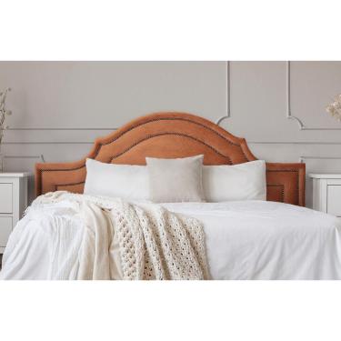 Imagem de Cabeceira King Provençal Dupla 193x60 Veludo Terracota