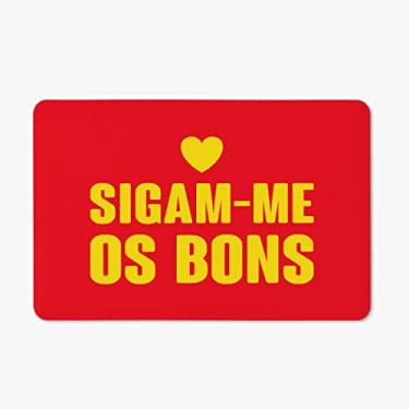 Imagem de Tapete Porta Banheiro Quarto 60x40cm - Sigam-me os bons