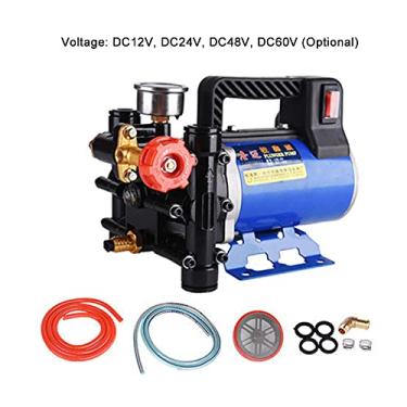 Imagem de Wemay Bomba de pistão de cilindros duplos elétricos de alta pressão pulverização de jardim ferramentas de irrigação lavadora de carros dispositivo de irrigação agrícola