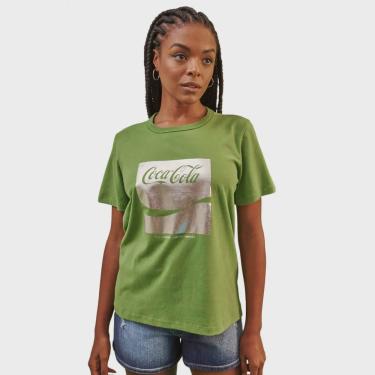 Imagem de Camiseta Feminina Estampada Coca-Cola Verde