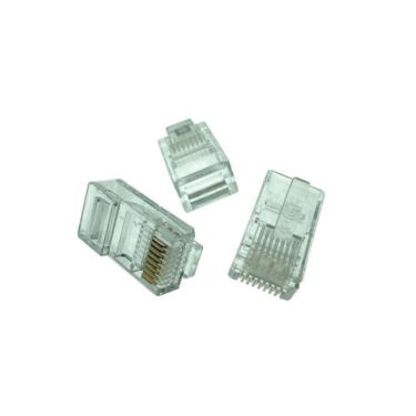 Imagem de Conector Rj45 Cat5 Pacote Com 10 N 3 0 30mm