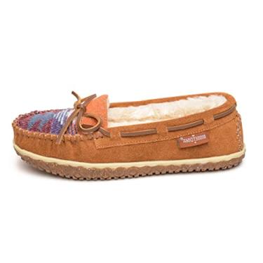 Imagem de Minnetonka Pantufas femininas de camur a Tilia, Marrom multi, 11