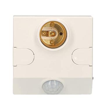 Imagem de Tingpai Suporte da lâmpada do sensor de movimento PIR E27 Live Line e Zero Line Base de lâmpada LED ativada por movimento com fio com brilho ajustável e tempo de at so detector de indução do corpo pa