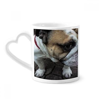 Imagem de Bulldog Pet Fotografia Fotos Caneca Café Cerâmica Copos Copo Coração Vidro