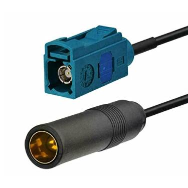Imagem de TECKEEN Cabo adaptador de antena de rádio estéreo Fakra Z para tomada DIN para GPS FM AM