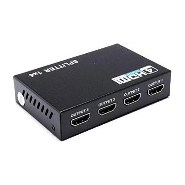 Imagem de Splitter Distribuidor Hdmi 1x4 Divisor Full Hd 1.4 3d 1080p Preto - V1.4 3D