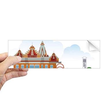 Imagem de DIYthinker Cidade Building Botsuana Adesivo retangular para para-choque Notebook Janela Decalque