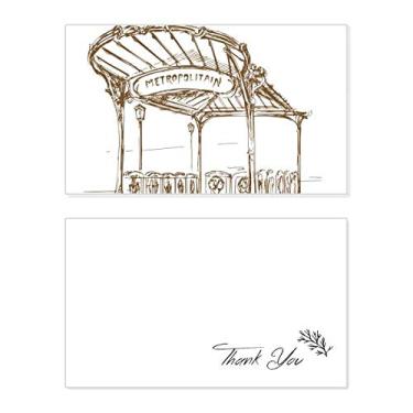 Imagem de Metropolitain Station França Paris Cartão de agradecimento aniversário aniversário saudações casamento agradecimento