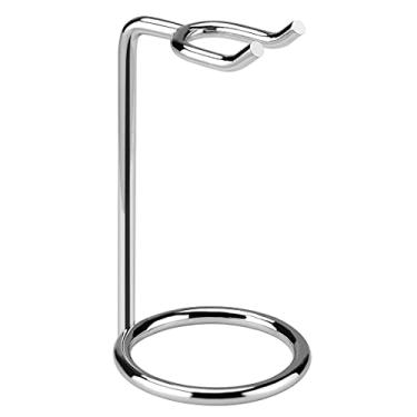 Imagem de Linkidea Suporte de navalha de segurança de cabo curto, suporte de lâmina de barbear de aço inoxidável, suporte de barbear masculino de luxo, compatível apenas com cabo de barbear inferior a 8 cm