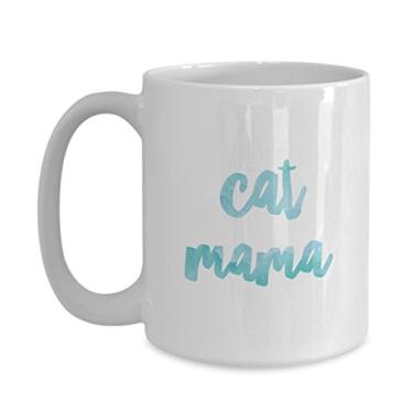 Imagem de Caneca Cat Mama – Gatinhos – Xícara de café – Para os amantes de gatinhos – Chá chocolate quente