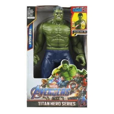 Boneco Hulk Marvel Endgame - Articulado 50 Cm Mimo Filme