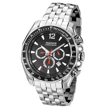 Imagem de Relógio Magnum Masculino Ref: Ma33586t Cronógrafo Prateado