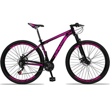 Imagem de Bicicleta Aro 29 Drais Aluminum 21v Freio a Disco PRETO+ROSA 15