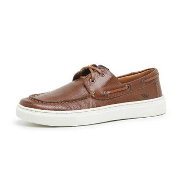 Imagem de Mocassim Dockside Masculino Couro Estilo Casual Confortável - Rubim Ca